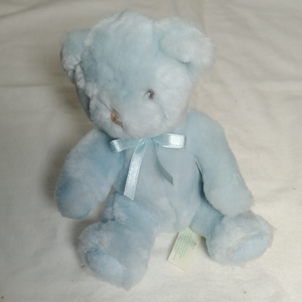 Soft Blue Teddy Bear Plush Stuffed Animal